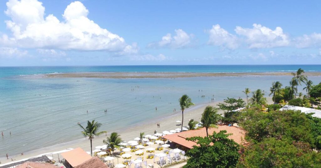 Praia de Coroa Vermelha em Porto Seguro